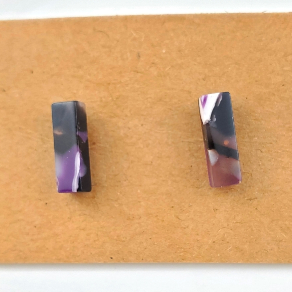 💫5/$25 Minimalist Marble stud earrings